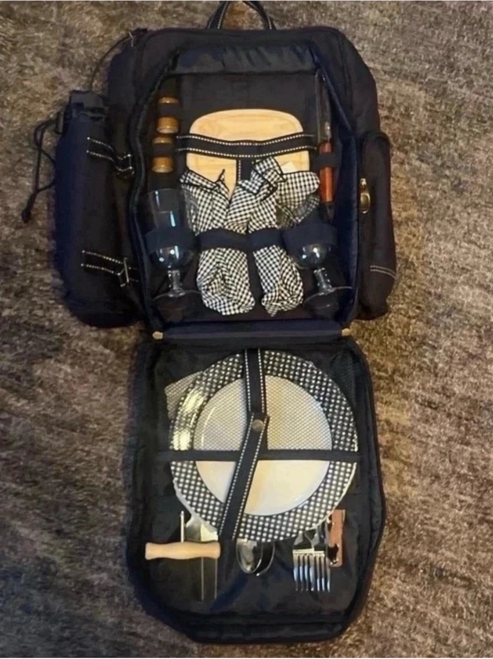 Backpack Picnic Set for 2 Wine Cooler Picnic At Ascot